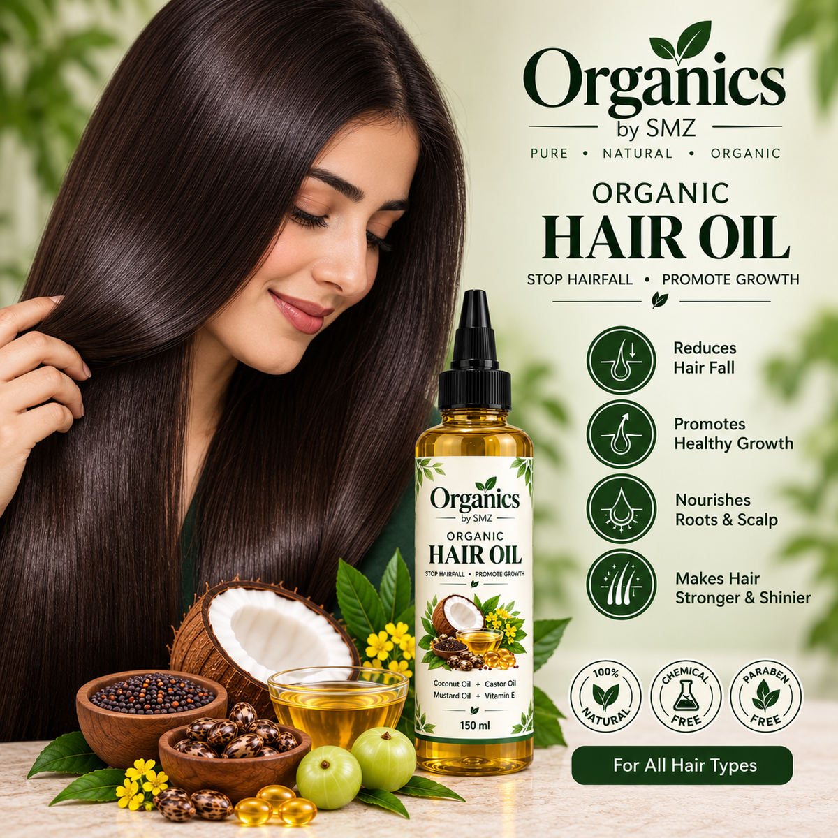 Organic Hair Oil | Organics by SMZ